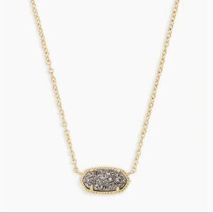 Kendra Scott Elisa Gold Necklace with Platinum Drusy